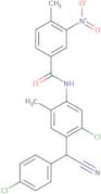 N-[5-Chloro-4-[(4-chlorophenyl)(cyano)methyl]-2-methylphenyl]-4-methyl-3-nitrobenzamide