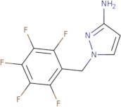 1-(Pentafluorobenzyl)-1H-pyrazol-3-amine