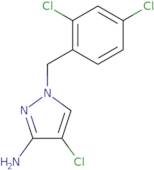 4-Chloro-1-[(2,4-dichlorophenyl)methyl]-1H-pyrazol-3-amine