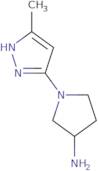 1-(3-Methyl-1H-pyrazol-5-yl)pyrrolidin-3-amine