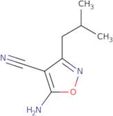 5-Amino-3-isobutylisoxazole-4-carbonitrile