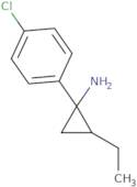 1-(4-Chlorophenyl)-2-ethylcyclopropan-1-amine