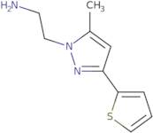 2-(5-Methyl-3-(thiophen-2-yl)-1H-pyrazol-1-yl)ethan-1-amine