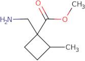 Methyl 1-(aminomethyl)-2-methylcyclobutane-1-carboxylate