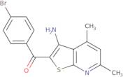 (3-Amino-4,6-dimethylthieno[2,3-b]pyridin-2-yl)(4-bromophenyl)methanone