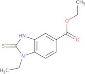 Ethyl 1-ethyl-2-sulfanyl-1H-1,3-benzodiazole-5-carboxylate
