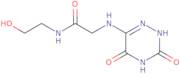 2-((3,5-Dioxo-2,3,4,5-tetrahydro-1,2,4-triazin-6-yl)amino)-N-(2-hydroxyethyl)acetamide