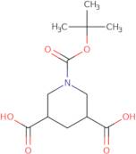 1-(tert-Butoxycarbonyl)piperidine-3,5-dicarboxylic acid