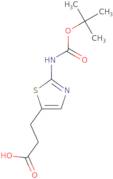 3-(2-{[(tert-Butoxy)carbonyl]amino}-1,3-thiazol-5-yl)propanoic acid