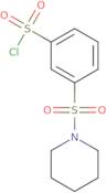 3-(Piperidine-1-sulfonyl)benzene-1-sulfonyl chloride