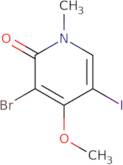 3-Bromo-5-iodo-4-methoxy-1-methylpyridin-2(1H)-one