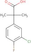 2-(3-Chloro-4-fluorophenyl)-2-methylpropanoic acid