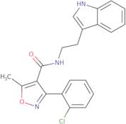 (3-(2-chlorophenyl)-5-methylisoxazol-4-yl)-N-(2-indol-3-ylethyl)formamide