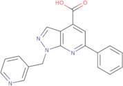 6-Phenyl-1-(pyridin-3-ylmethyl)-1H-pyrazolo[3,4-b]pyridine-4-carboxylic acid