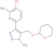 2-Methyl-6-(1-methyl-5-(((tetrahydro-2H-pyran-2-yl)oxy)methyl)-1H-1,2,3-triazol-4-yl)pyridin-3-ol