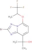 2-[2-Bromo-5-[(2S)-1,1,1-trifluoropropan-2-yl]oxy-[1,2,4]triazolo[1,5-a]pyridin-8-yl]propan-2-ol