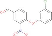 4-(3-Chlorophenoxy)-3-nitrobenzenecarbaldehyde