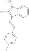 (3E)-3-[2-(4-Fluorophenyl)hydrazin-1-ylidene]-1-methyl-2,3-dihydro-1H-indol-2-one