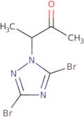 3-(3,5-Dibromo-1H-1,2,4-triazol-1-yl)butan-2-one