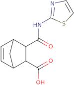 3-(Thiazol-2-ylcarbamoyl)-bicyclo[2.2.1]hept-5-ene-2-carboxylic acid