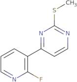 4-(2-Fluoropyridin-3-yl)-2-(methylthio)pyrimidine