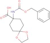 Cbz-8-amino-1,4-dioxaspiro[4.5]decane-8-carboxylic acid