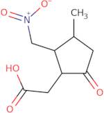 2-[3-Methyl-2-(nitromethyl)-5-oxocyclopentyl]acetic acid