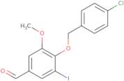 4-[(4-Chlorobenzyl)oxy]-3-iodo-5-methoxybenzaldehyde