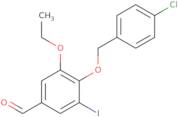 4-[(4-Chlorobenzyl)oxy]-3-ethoxy-5-iodobenzaldehyde