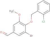 3-Bromo-4-[(2-chlorobenzyl)oxy]-5-methoxybenzaldehyde