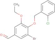 3-Bromo-4-[(2-chlorobenzyl)oxy]-5-ethoxybenzaldehyde