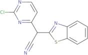 2-(benzo[d]thiazol-2-yl)-2-(2-chloropyrimidin-4-yl)acetonitrile