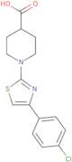 1-[4-(4-Chlorophenyl)-1,3-thiazol-2-yl]-4-piperidinecarboxylic acid