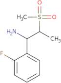 1-(2-Fluorophenyl)-2-(methylsulfonyl)propan-1-amine