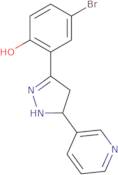 4-Bromo-2-(5-pyridin-3-yl-4,5-dihydro-1H-pyrazol-3-yl)phenol