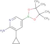 3-Cyclopropyl-5-(4,4,5,5-tetramethyl-1,3,2-dioxaborolan-2-yl)pyridin-2-amine