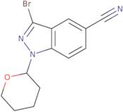 3-Bromo-1-(tetrahydro-2H-pyran-2-yl)-1H-indazole-5-carbonitrile