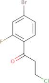 1-(4-bromo-2-fluorophenyl)-3-chloro-1-propanone