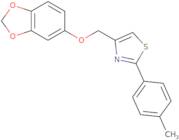 4-((Benzo[D][1,3]dioxol-5-yloxy)methyl)-2-(p-tolyl)thiazole