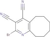 2-Bromo-5H,6H,7H,8H,9H,10H-cycloocta[b]pyridine-3,4-dicarbonitrile