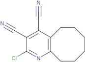 2-Chloro-5H,6H,7H,8H,9H,10H-cycloocta[b]pyridine-3,4-dicarbonitrile