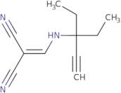 (((1,1-diethylprop-2-ynyl)amino)methylene)methane-1,1-dicarbonitrile