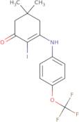 2-iodo-5,5-dimethyl-3-((4-(trifluoromethoxy)phenyl)amino)cyclohex-2-en-1-one