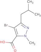 4-Bromo-1-methyl-3-(2-methylpropyl)-1H-pyrazole-5-carboxylic acid