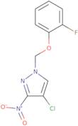 4-Chloro-1-[(2-fluorophenoxy)methyl]-3-nitro-1H-pyrazole