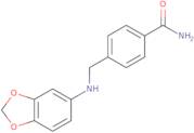 4-{[(1,3-Dioxaindan-5-yl)amino]methyl}benzamide