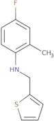 4-Fluoro-2-methyl-N-(thiophen-2-ylmethyl)aniline