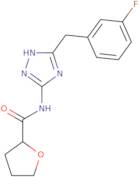 (S)-N-(5-(3-Fluorobenzyl)-4H-1,2,4-triazol-3-yl)tetrahydrofuran-2-carboxamide