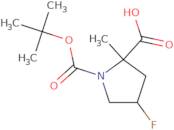 (2S,4S)-1-[(tert-Butoxy)carbonyl]-4-fluoro-2-methylpyrrolidine-2-carboxylic acid