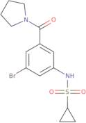 Cyclopropanesulfonic acid [3-bromo-5-(pyrrolidine-1-carbonyl)-phenyl]-amide